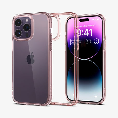 ACS04816 - iPhone 14 Pro Max Case Ultra Hybrid in crystal clear showing the back